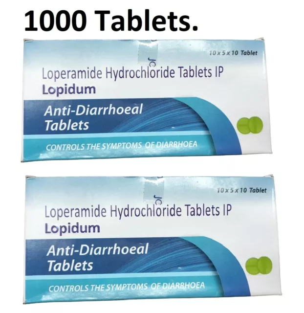 Pack of 2 Box 1000 Tab. Anti Dairrheal Exp-2025 Free Shipping