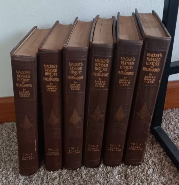 Mackey’s Revised History of Freemasonry Volumes 2 - 7 Clegg 1921