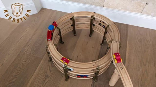 Stützen / Kreisel / Spirale - Erweiterung für Holzeisenbahn Brio / IKEA