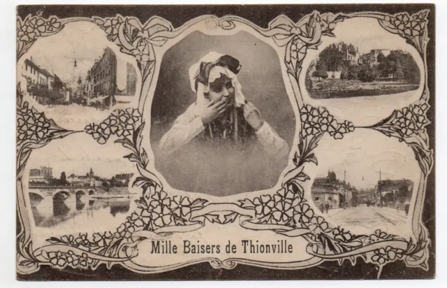 THIONVILLE - Moselle - CPA 57 - Thousand Kisses Souvenir Card 4 Views & Lorraine