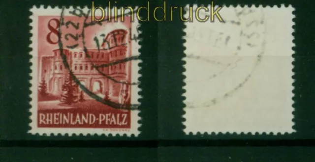 franz. Zone Rheinland-Pfalz Mi # 36 y IV gestempelt Fotoattest Wehner BPP(53949)