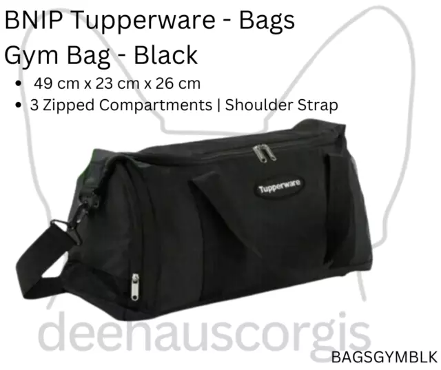 Brand New in Packaging Tupperware Gym Bag - Black