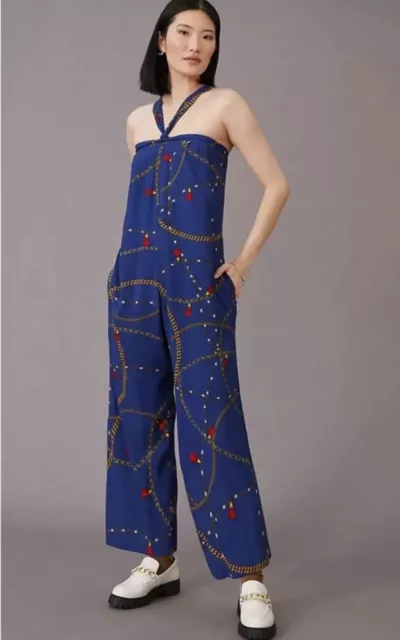 NWT Anthropologie COREY LYNN CALTER HALTER JUMPSUIT Size M $170