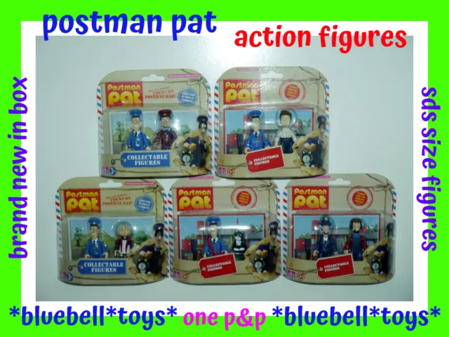 Postman Pat SDS Figures Pat Jess Ben Aj Ted Selby Goggins Multi-auction New