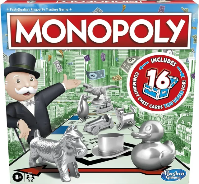 Monopoly Game, Family Board Game for 2 to 6 Players, Monopoly Board Game for Ki