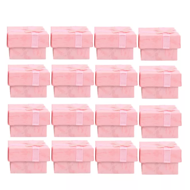 24x Gift Storage Box Cube Ring Case Necklace Earrings Holder Jewelry Container