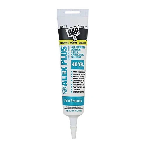 18128 Alex Plus Acrylic Latex Caulk Plus Silicone 5.5-Ounce