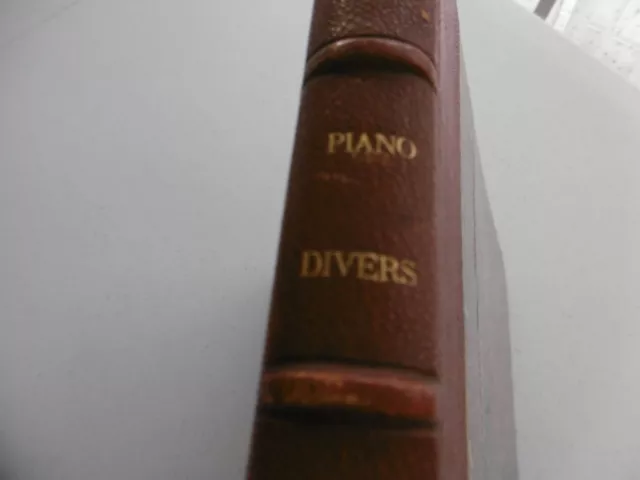 Recueil PIANO DIVERS  - divers morceaux célèbres pour le piano  XIX