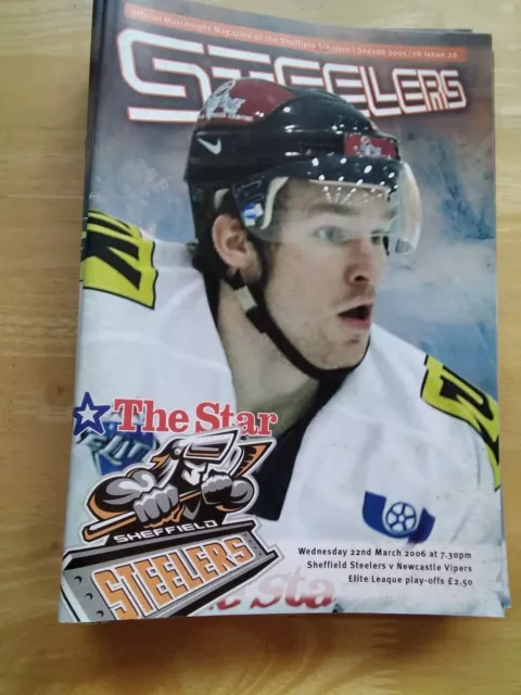 2005/6 Sheffield Steelers V Newcastle Vipers Ice Hockey Play Offs 22/3/06