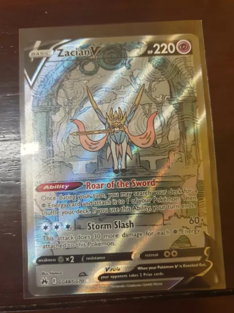 Pokemon - Zacian V GG48/GG70 - Crown Zenith - Galarian Gallery - Ultra Rare Alternate Art