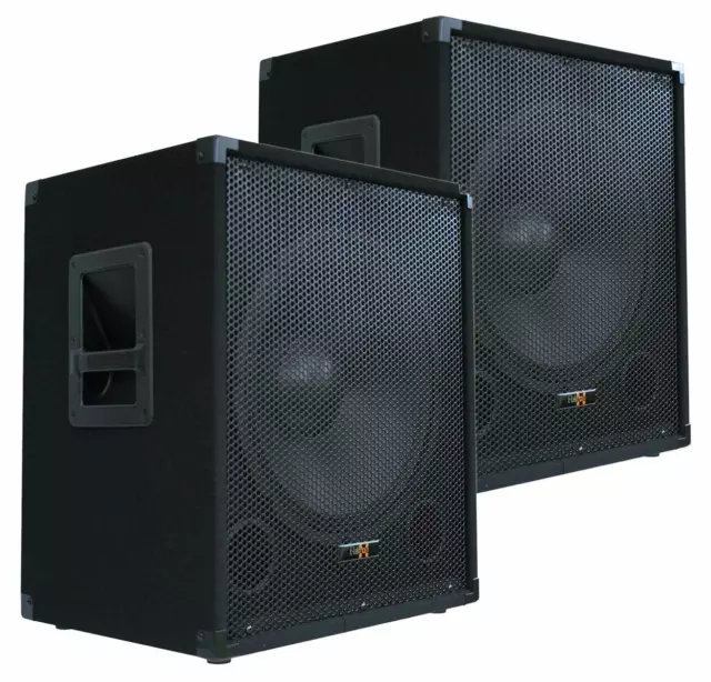 E-Lektron SUB-Q38A PA-Subwoofer Aktiv PAAR 15"/38cm Bass Lautsprecher Boxen 600W