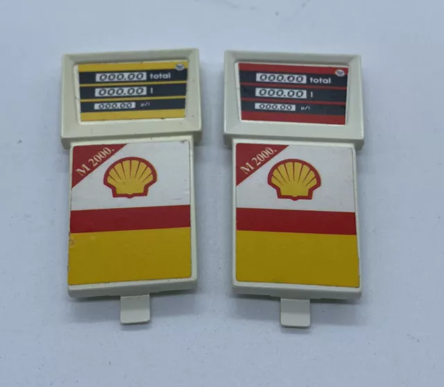 Vintage Playmobil 3437 Shell Gas Station Mechanic Auto Repair Pump Parts