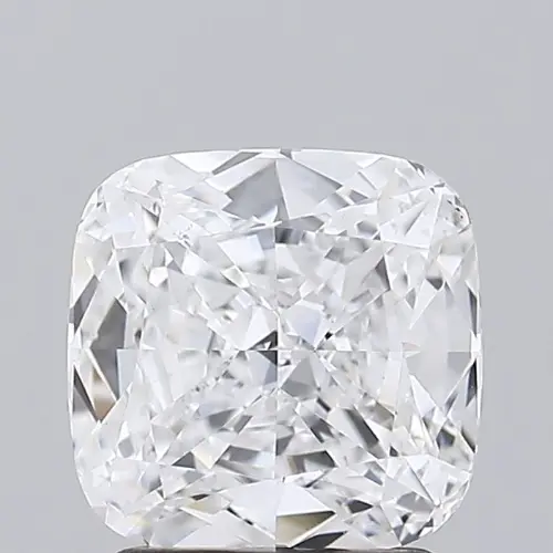 Diamant en vrac D VS1 certifié 2,10 carats IGI en forme de coussin créé en...