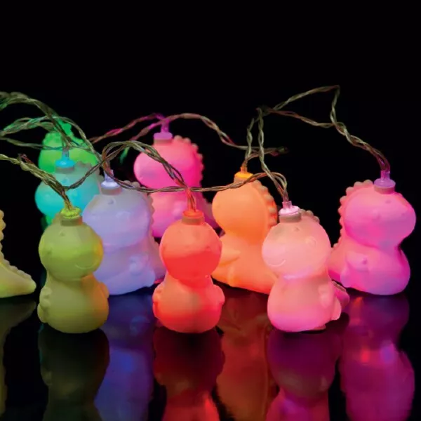 Colour Changing Dinosaur String Lights Light Fun Dino Kids Child's Lighting Gift
