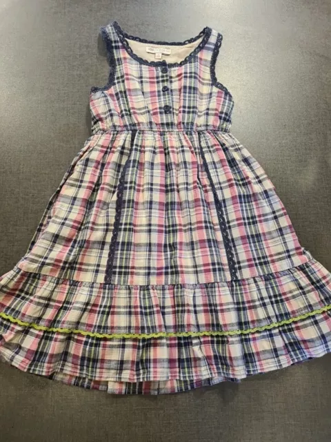 Girls 6-7-8 Years M&S Checked summer Party Dress spanish cute clothes next day