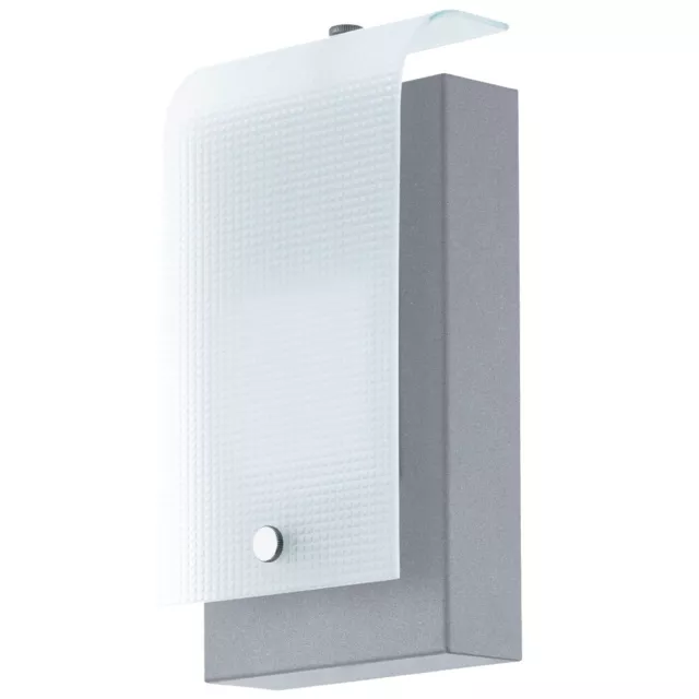 Wandleuchte Extérieur Applique Murale Terrassenleuchte Argent 1 à Feux LED H 2