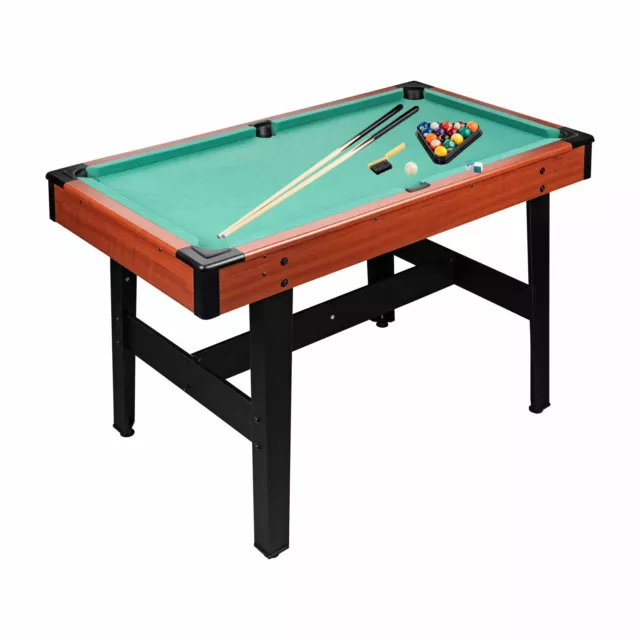 Günstiger Top Mini Billardtisch Pool Snooker mit Zubehör + Queue 122 x 67 x 78cm