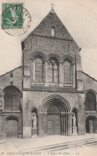 CPA 51 CHALONS sur MARNE L'Eglise St Alpin