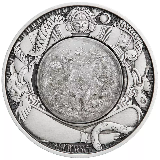 2021 Tears of the Moon 2oz Silver Antiqued Coin