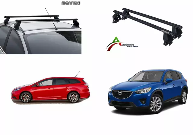 Barras De Techo Portaequipajes Techo Sin Barandilla + Set Específico Para Coche