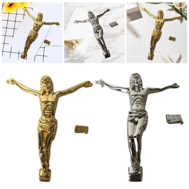 Religiöse Figur aus Zinklegierung, Modell, Kunst, dekoratives Kruzifix,