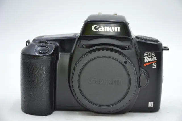 CANON EOS Rebel S II SLR 35mm Film Camera Body Only W/ Canon Cap TESTED #5