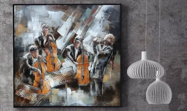 Cello & Violin Quartet Classical Music Symphony Orchestra Painting Wall Art 3