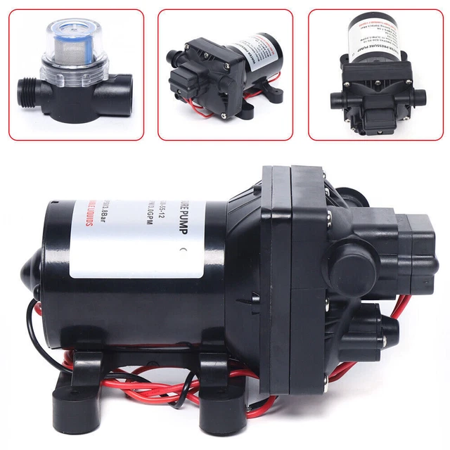 Wasserpumpe Selbstansaugende Pumpe 12V Druckpumpe Membranpumpe für Wohnmobil-Car