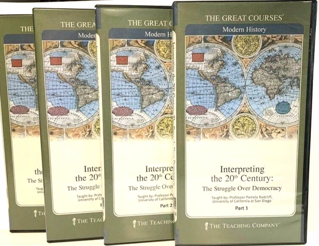 The Great Courses - Interpreting 20th Century Struggle Over Democracy, 8 DVD+GBs