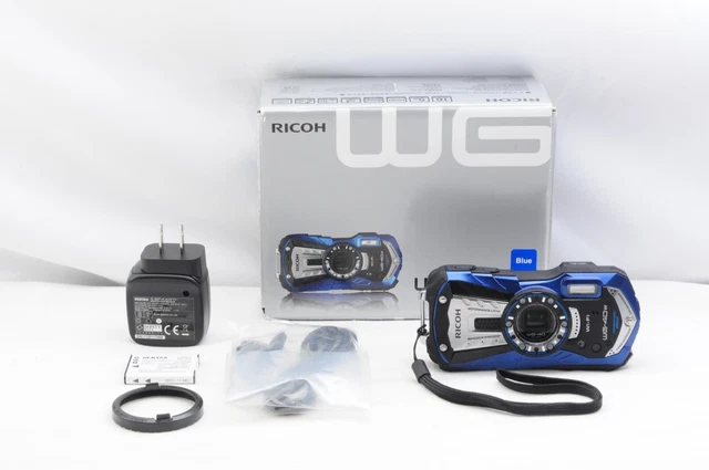 [TOP MINT] Almost unused RICOH WG-40W BLUE from JAPAN (C1430)