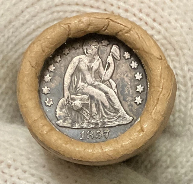 Unsearched Old Estate Wheat Penny Roll Indian Head Old Vintage Cents Silver Dime