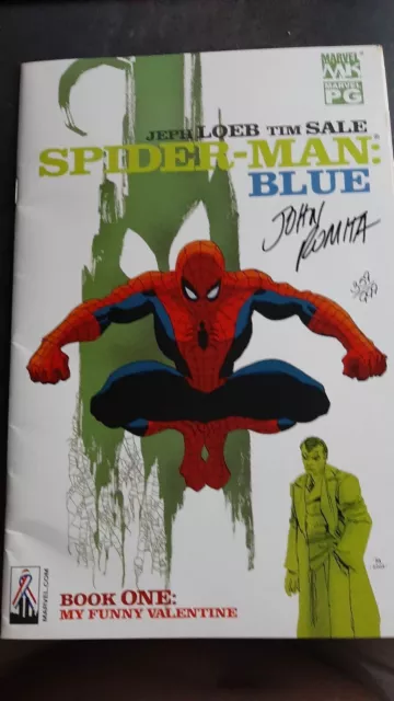 Spider-Man Blue Dynamic Forces Signed John Romita Marvel Movie #359/999