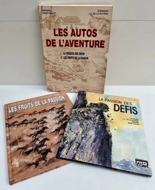 Coffret Les AUTOS de l’AVENTURE - 2 Albums BD l'aventure Citroën - EO 1996/98