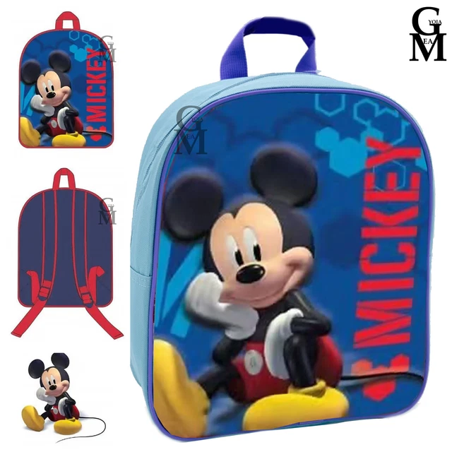 Disney Mickey Mouse Zaino Ragazzi 3D Bag Per Bambini Viaggio Scuola Asilo Zaino, Multicolore, Taglia Unica