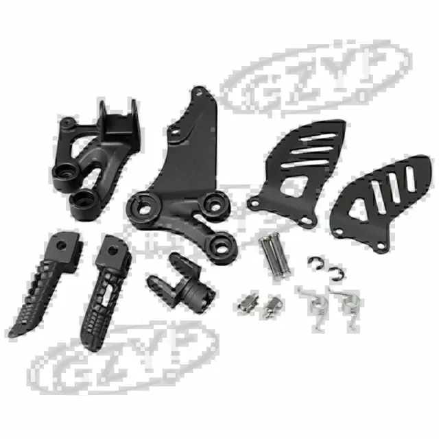 Rider Front Foot Pegs Footrest for Suzuki GSXR600 GSXR750 06-10 Black AU