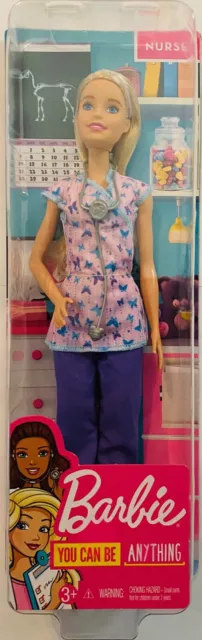 New Barbie Careers Nurse Doll With Stethoscope And Scrubs You Can Be Anything
