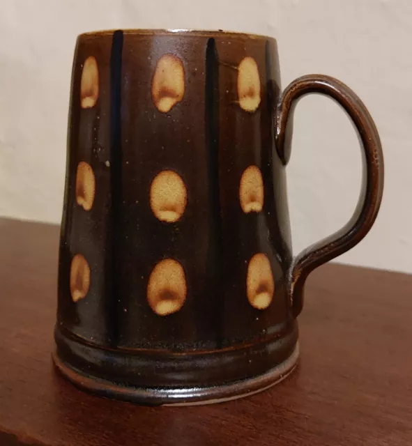 Vintage Buchan Portobello Stoneware Brown Tankard (numbered and signed)