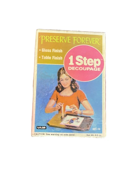 Decoupage de 1 paso Preserve Forever ~ acabado brillante ~ acabado de mesa