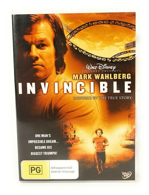 Invincible (DVD, 2006) Walt Disney Mark Wahlberg Region 4 vgc t51