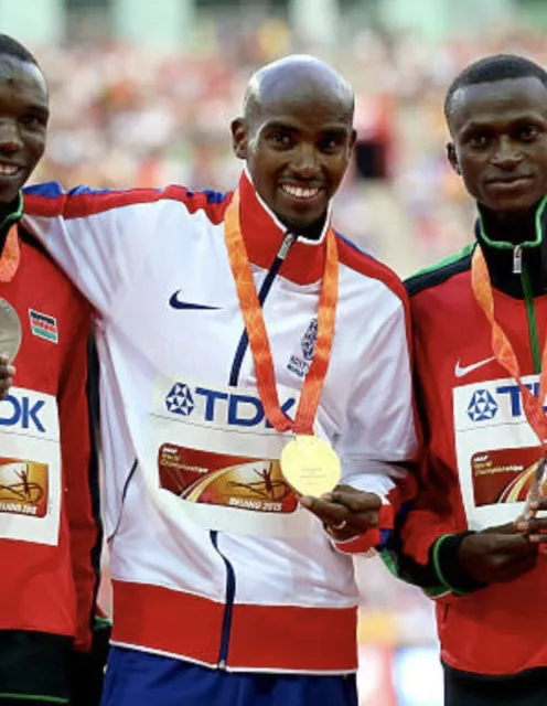 NIKE PRO ELITE 2015 Track & Field Podium Team GB Mo Farah Track