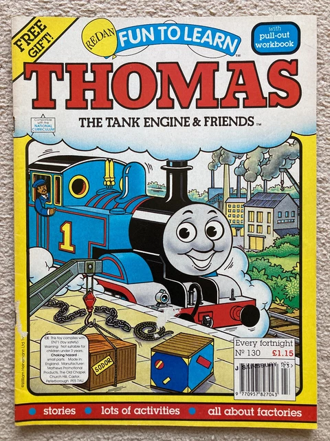 Thomas Tank Engine Learning THOMAS THE TANK Engine Fun to Learn Issue 130 From 1996 With Poster £5. ...