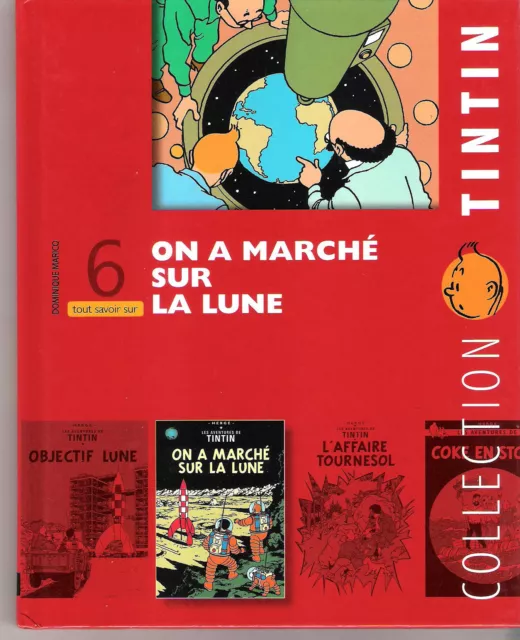 BD  TINTIN TOUT SAVOIR No 6 ON A MARCHE SUR LA LUNE -Hergé