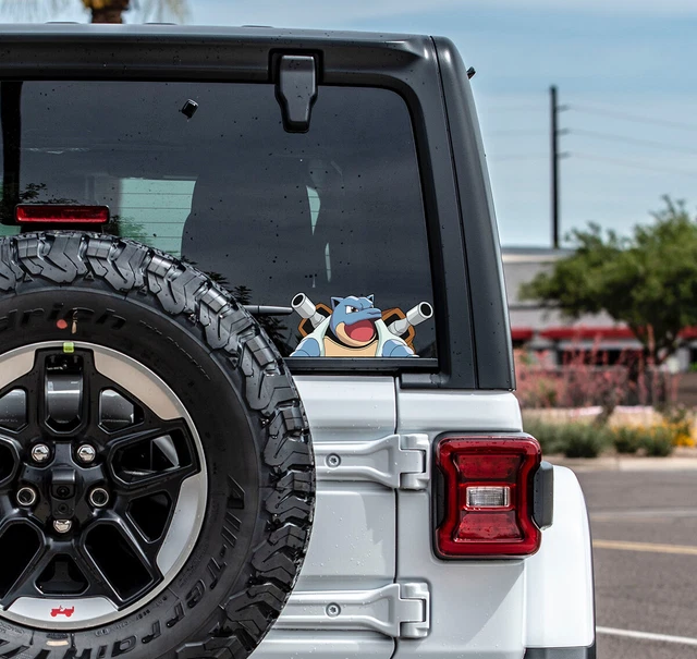 POKEMON BLASTOISE WATER Peeker Sticker Window Laptop Vinyl Sticker Car