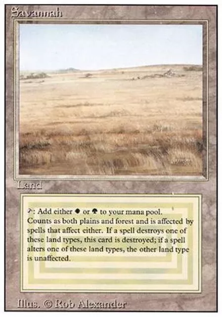 Savannah ~ Revised [ GOOD CONDITION ] [ Magic the Gathering MTG ]