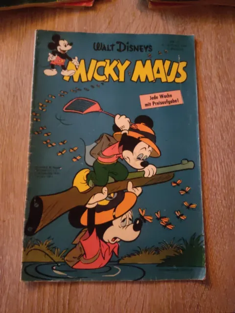 Micky Maus 1959   ,Heft 40,Mit Sammelbild