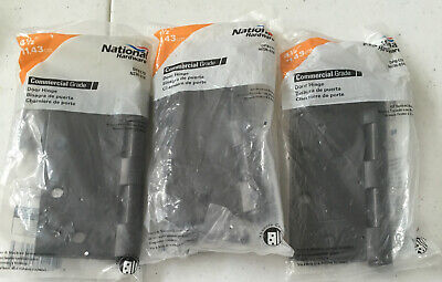 [3 Pack] NATIONAL HARDWARE #N236-018 Ball Bearing  Hinges 4-1/2" Oil Rub Bronze