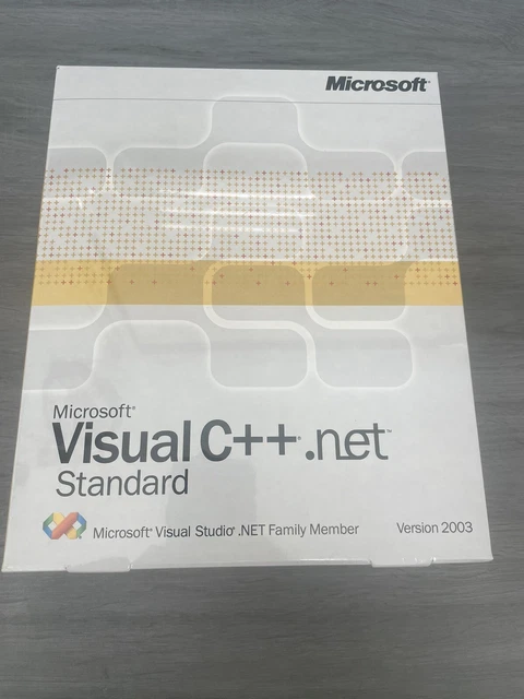 MICROSOFT VISUAL C++ .net Standard Software Version 2003 - BRAND NEW ...