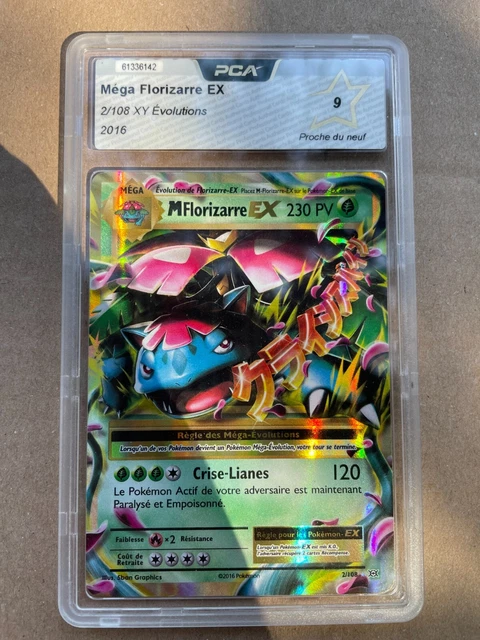 2/108 mega florizarre ex Évolution Xy Pca Psa Display Etb Pokémon 🔥🔥🔥 carte 