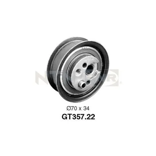 SNR Poulie-tendeur, courroie de distribution pour AUDI VW GT357.22