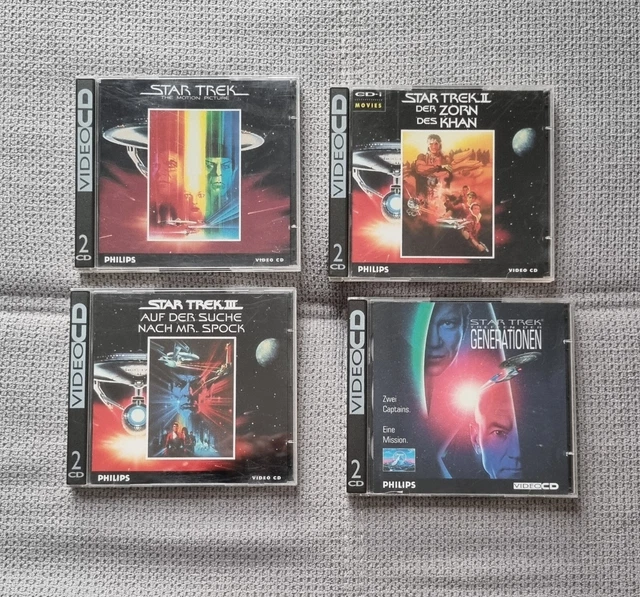 Video CD Star Trek I, II, III & Treffen der Generationen Philips CD-i